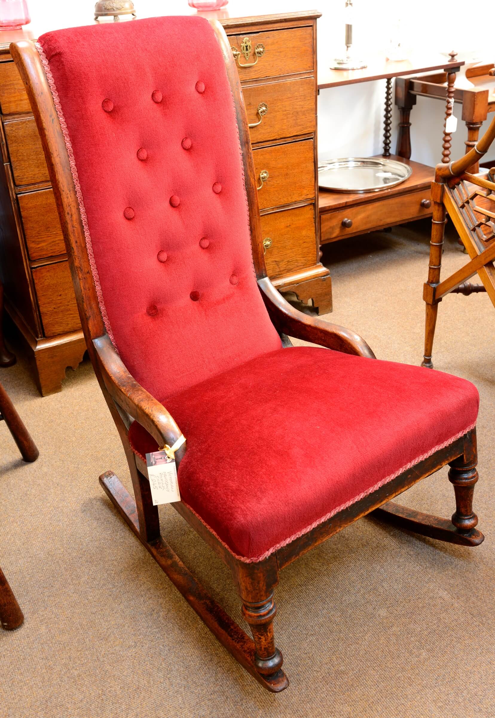 Victorian Mahogany Rocking Chair